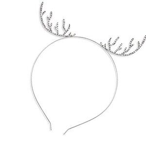 Reindeer Antlers Headband for Christmas Party Hair Accessories for Women Men Sil
